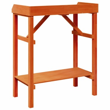 vidaXL Τραπέζι φύτευσης Καφέ 75 x 40 x 90 εκ. Στερεά ξυλεία πεύκου