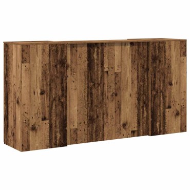 vidaXL Γραφείο υποδοχής Παλιό Ξύλο 200x50x103,5cm Επεξεργασμένο Ξύλο 1 τεμ.