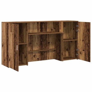 vidaXL Γραφείο υποδοχής Παλιό Ξύλο 200x50x103,5cm Επεξεργασμένο Ξύλο 1 τεμ.