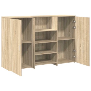 vidaXL Γραφείο υποδοχής Sonoma Δρυς 155x50x103,5cm Επεξεργασμένο Ξύλο 1 τεμ.