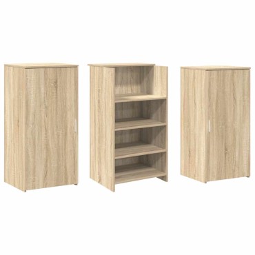 vidaXL Γραφείο υποδοχής Sonoma Δρυς 155x50x103,5cm Επεξεργασμένο Ξύλο 1 τεμ.
