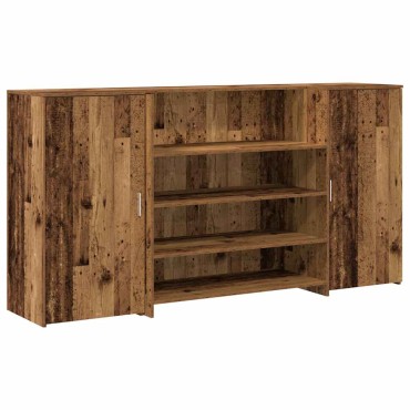vidaXL Γραφείο υποδοχής Παλιό Ξύλο 200x50x103,5cm Επεξεργασμένο Ξύλο 1 τεμ.