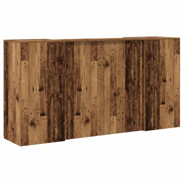 vidaXL Γραφείο υποδοχής Παλιό Ξύλο 200x50x103,5cm Επεξεργασμένο Ξύλο 1 τεμ.