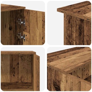 vidaXL Γραφείο υποδοχής Παλιό Ξύλο 200x50x103,5cm Επεξεργασμένο Ξύλο 1 τεμ.
