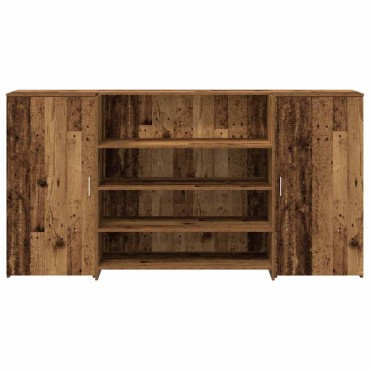 vidaXL Γραφείο υποδοχής Παλιό Ξύλο 200x50x103,5cm Επεξεργασμένο Ξύλο 1 τεμ.