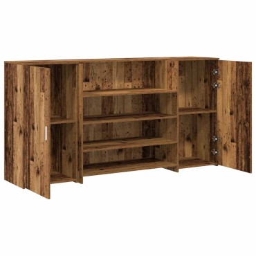 vidaXL Γραφείο υποδοχής Παλιό Ξύλο 200x50x103,5cm Επεξεργασμένο Ξύλο 1 τεμ.