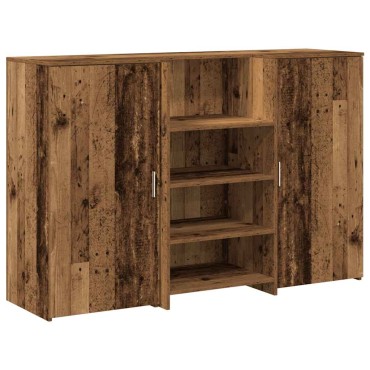 vidaXL Γραφείο υποδοχής Παλιό Ξύλο 155x50x103,5cm Επεξεργασμένο Ξύλο 1 τεμ.
