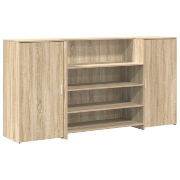vidaXL Γραφείο υποδοχής Sonoma Δρυς 200x50x103,5cm Επεξεργασμένο Ξύλο 1 τεμ.