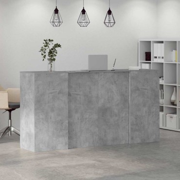 vidaXL Γραφείο υποδοχής 200x50x103,5cm Επεξεργασμένο Ξύλο 1 τεμ.