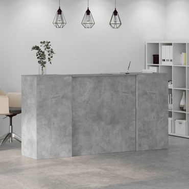 vidaXL Γραφείο υποδοχής 200x50x103,5cm Επεξεργασμένο Ξύλο 1 τεμ.