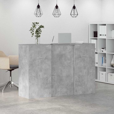 vidaXL Γραφείο υποδοχής 155x50x103,5cm Επεξεργασμένο Ξύλο 1 τεμ.