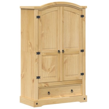 vidaXL Ντουλάπα "Corona" 101x52x170cm από Μασίφ Ξύλο Πεύκου 1 τεμ.