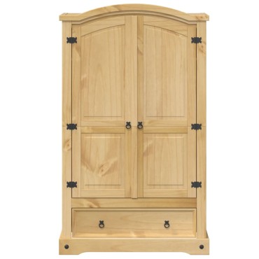 vidaXL Ντουλάπα "Corona" 101x52x170cm από Μασίφ Ξύλο Πεύκου 1 τεμ.