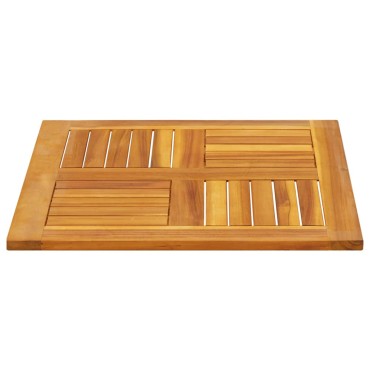 vidaXL Επιφάνεια Τραπεζιού Τετράγωνη 60x60x2cm Μασίφ Ξύλο Ακακίας 1 τεμ.