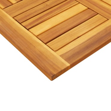 vidaXL Επιφάνεια Τραπεζιού Τετράγωνη 60x60x2cm Μασίφ Ξύλο Ακακίας 1 τεμ.
