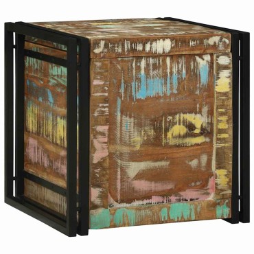 vidaXL Κουτί αποθήκευσης Καφέ και Μαύρο 50x50x50cm
