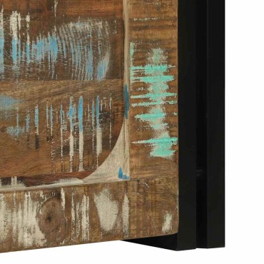 vidaXL Κουτί αποθήκευσης Καφέ και Μαύρο 50x50x50cm