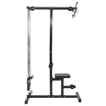 vidaXL Μηχάνημα έλξεων πλάτης Μαύρο 110 x 70 x 187 εκ.