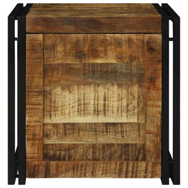 vidaXL Κουτί αποθήκευσης Καφέ και Μαύρο 50x50x50cm