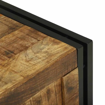 vidaXL Κουτί αποθήκευσης Καφέ και Μαύρο 50x50x50cm