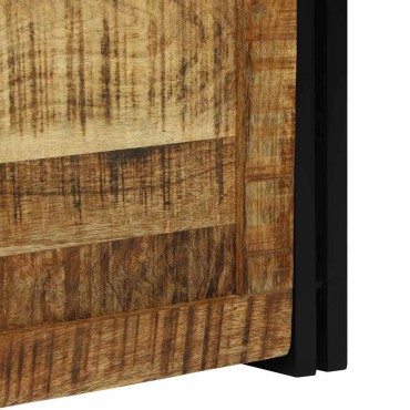 vidaXL Κουτί αποθήκευσης Καφέ και Μαύρο 50x50x50cm