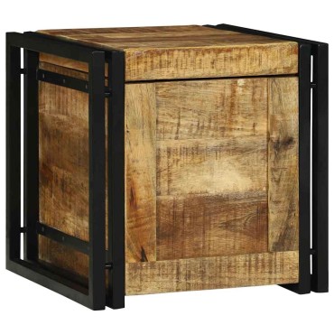vidaXL Κουτί αποθήκευσης Καφέ και Μαύρο 40x40x40cm