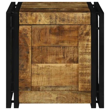vidaXL Κουτί αποθήκευσης Καφέ και Μαύρο 40x40x40cm