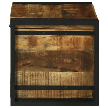vidaXL Κουτί αποθήκευσης Καφέ και Μαύρο 40x40x40cm