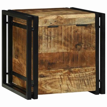 vidaXL Κουτί αποθήκευσης Καφέ και Μαύρο 40x40x40cm