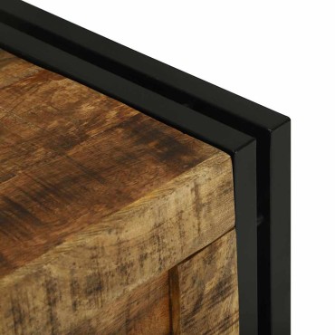 vidaXL Κουτί αποθήκευσης Καφέ και Μαύρο 40x40x40cm