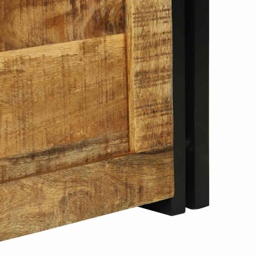 vidaXL Κουτί αποθήκευσης Καφέ και Μαύρο 40x40x40cm