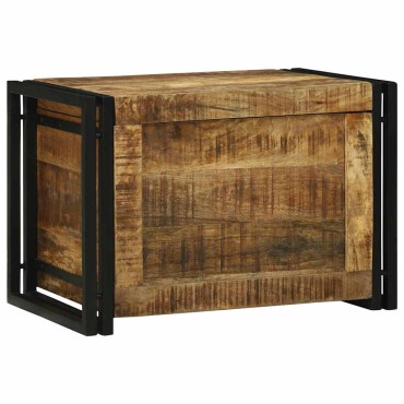 vidaXL Κουτί αποθήκευσης Καφέ και Μαύρο 60x40x41 εκ