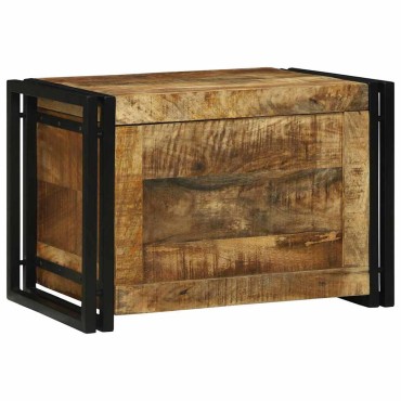 vidaXL Κουτί αποθήκευσης Καφέ και Μαύρο 60x40x41 εκ