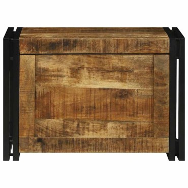vidaXL Κουτί αποθήκευσης Καφέ και Μαύρο 60x40x41 εκ