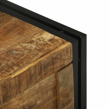 vidaXL Κουτί αποθήκευσης Καφέ και Μαύρο 60x40x41 εκ