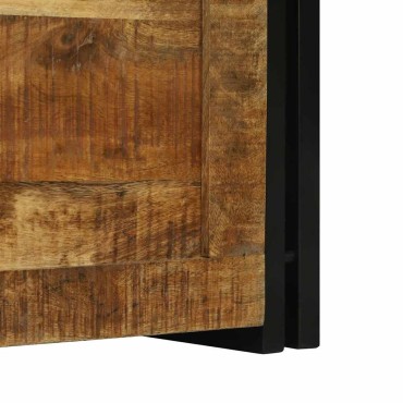 vidaXL Κουτί αποθήκευσης Καφέ και Μαύρο 60x40x41 εκ