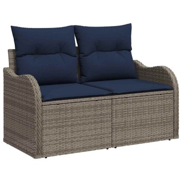 vidaXL Καναπές Κήπου με μαξιλάρι 121x62x69cm συνθετικό ρατάν