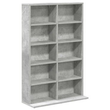 vidaXL Ντουλάπα CD 2 τεμ. Γκρι Σκυροδέματος 65x23,5x97,5cm