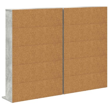 vidaXL Ντουλάπα CD 2 τεμ. Γκρι Σκυροδέματος 65x23,5x97,5cm