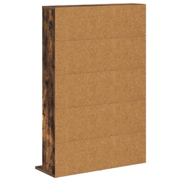 vidaXL Ντουλάπα CD Καπνισμένο Ξύλο Δρυός 65x23,5x97,5cm