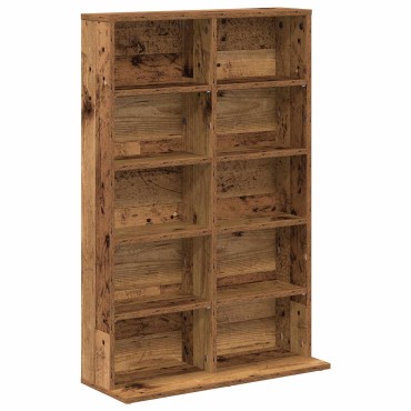 vidaXL Ντουλάπα CD Παλαιωμένο ξύλο 65x23,5x97,5cm