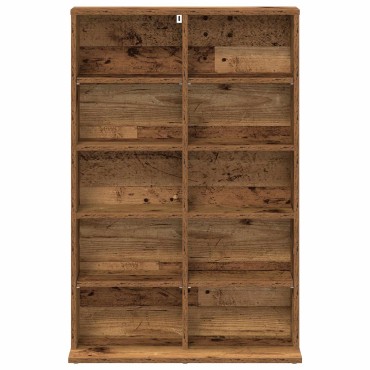 vidaXL Ντουλάπα CD Παλαιωμένο ξύλο 65x23,5x97,5cm
