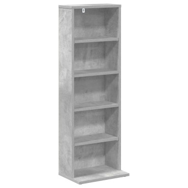 vidaXL Ντουλάπα CD 2 τεμ. Γκρι Σκυροδέματος 33x23,5x97,5cm