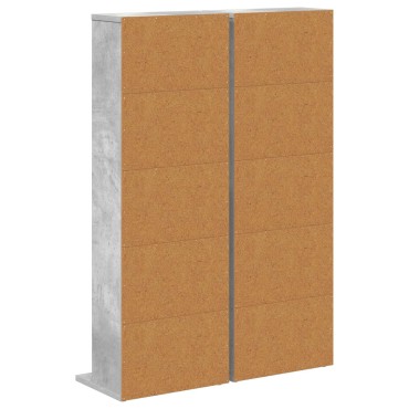 vidaXL Ντουλάπα CD 2 τεμ. Γκρι Σκυροδέματος 33x23,5x97,5cm