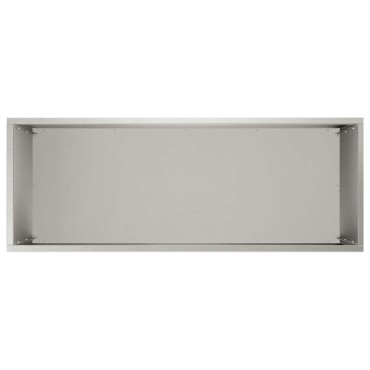 vidaXL Γλάστρα Κήπου Ασημί 80 x 40 x 50 cm Ανοξείδωτο Ατσάλι