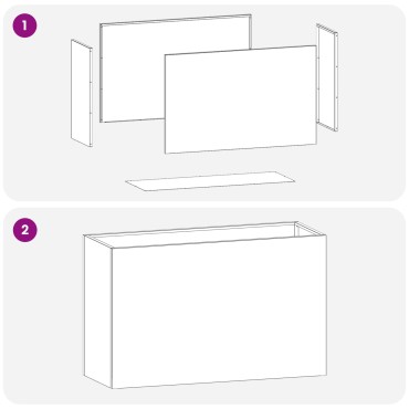 vidaXL Γλάστρα Κήπου 2 τμχ. Ασημί 80 x 30 x 40 εκ Ανοξείδωτο Ατσάλι