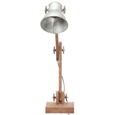 vidaXL Φωτιστικό Επιτραπέζιο Industrial Στρ. 25 W Ασημί 58x18x90εκ Ε27