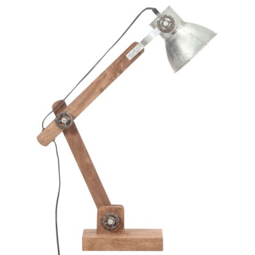 vidaXL Φωτιστικό Επιτραπέζιο Industrial Στρ. 25 W Ασημί 58x18x90εκ Ε27