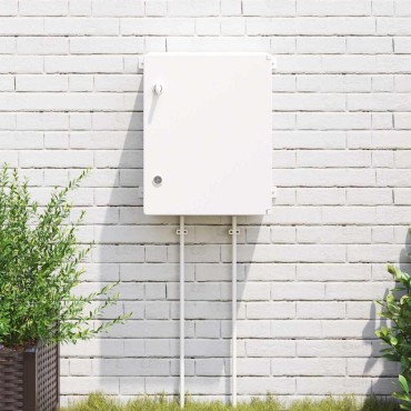 vidaXL Ντουλάπι Ελέγχου Γκρι 47 x 17,5 x 50 εκ ΑΒΣ Πλαστικό