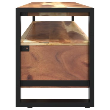 vidaXL Έπιπλο Τηλεόρασης 120x35x45cm Μασίφ Ξύλο με Φινίρισμα Sheesham